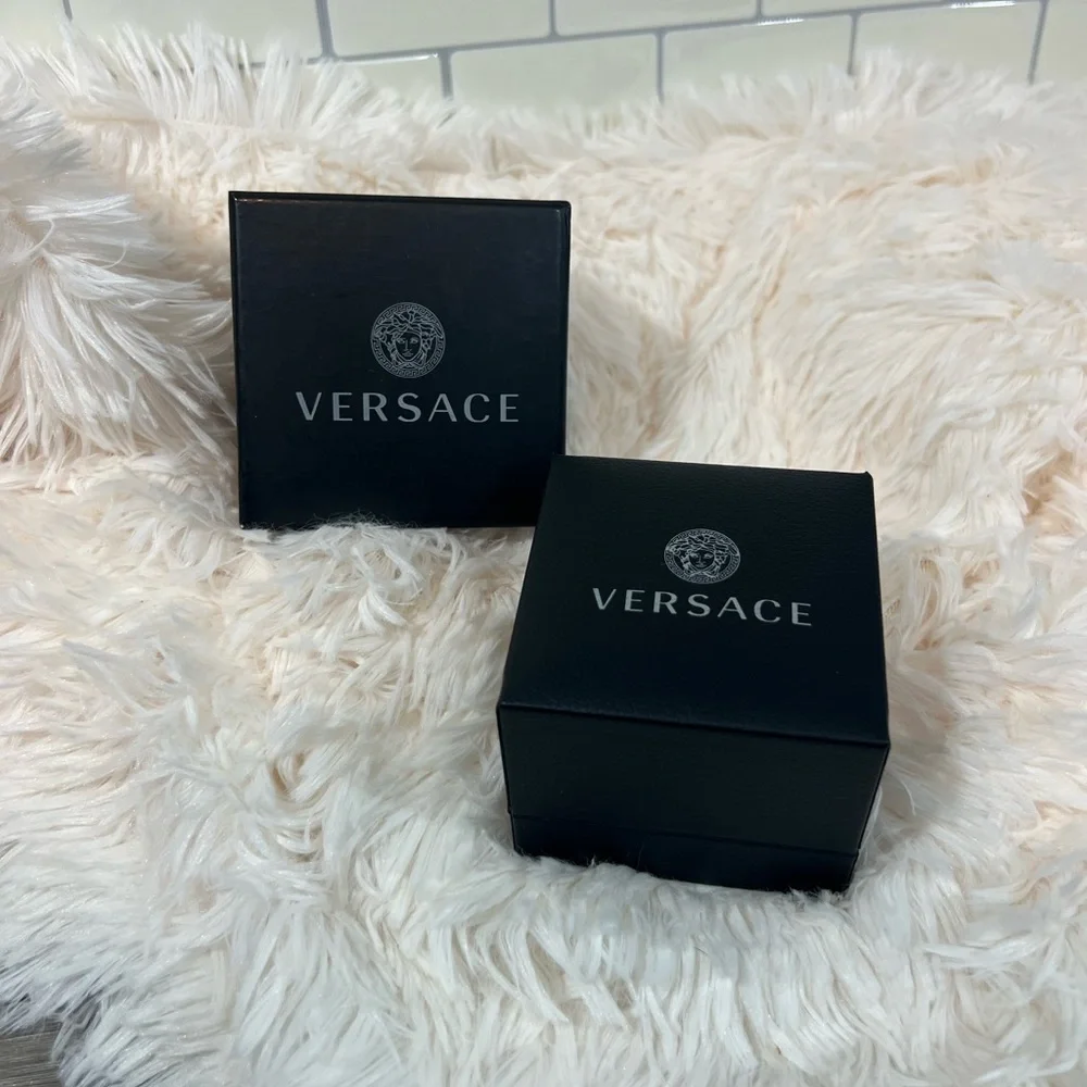 Versace Medusa Shape Embellished Hair Pin